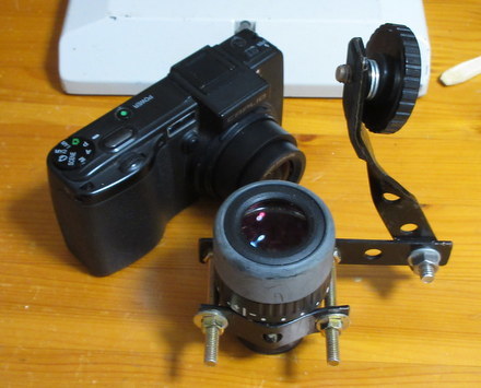 コリメート撮影用接眼とカメラ