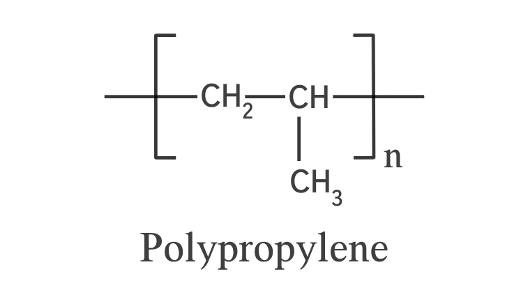ポリプロピレンの構造式