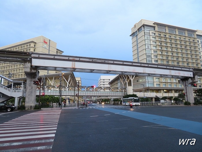 旭橋バスターミナルはかつての沖縄県営鉄道那覇駅
